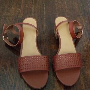 J Crew Factory Block Heel Sandals